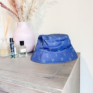 Anthropologie Coney Island Picnic Wallpaper Floral Bucket Hat OS